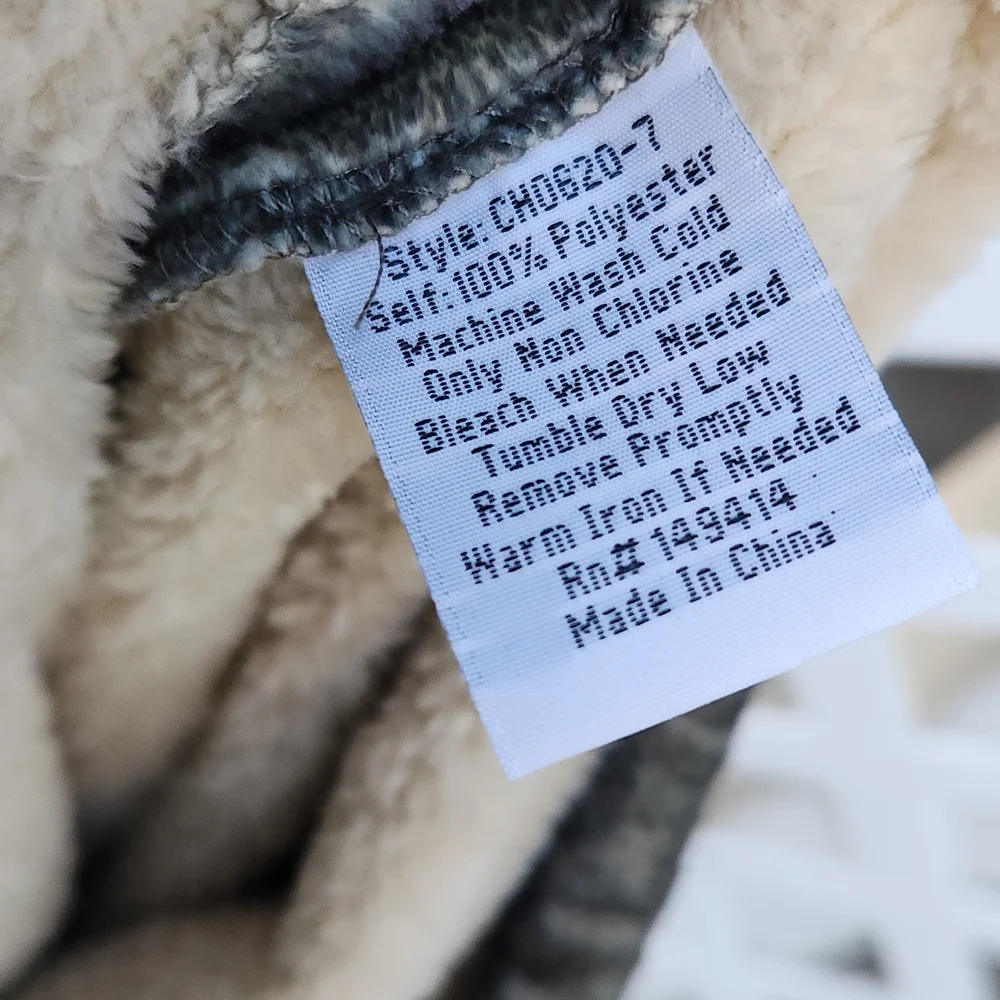 Floral Drawstring Shoulder Bag in Gray with Multicolor Blooms - Picture 5 of 6